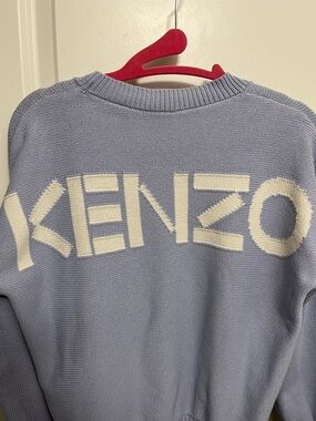 Kenzo Women's Light Lavender Knit Crewneck Sweater in size S